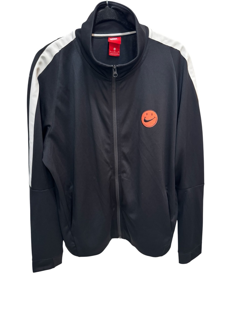 Nike Track Jacket Swish Smiley Face Embroidered Patch Basketball Mens XL
